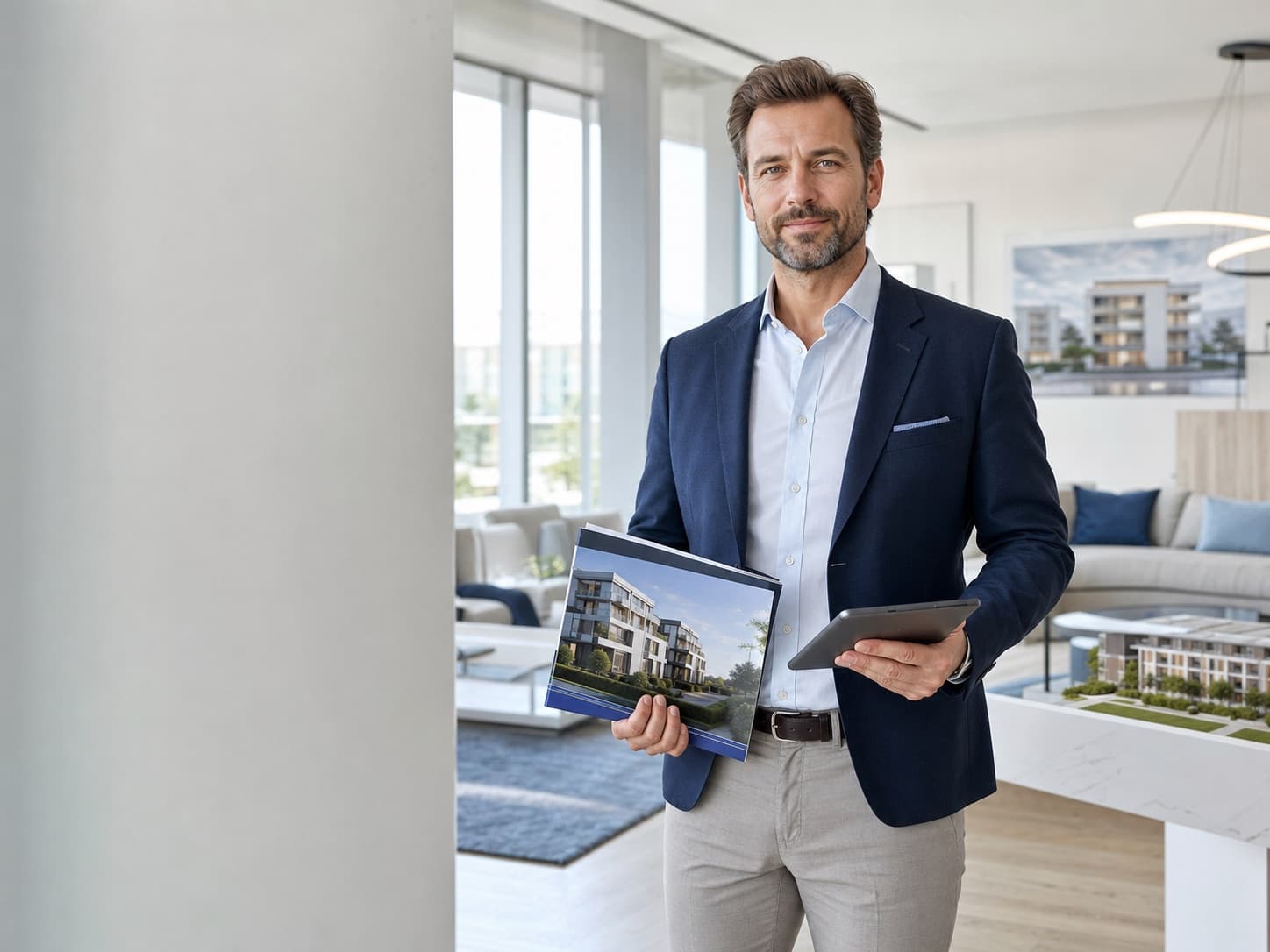 Fictional real estate market specialist organising development data, unit details, and transaction documents